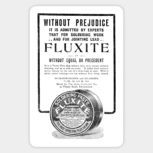 The Auto Controller Co. - Fluxite Soldering Paste - 1910 Vintage Advert Sticker